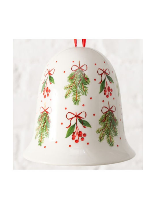 Noelle Christmas Ceramic Bell 10 Cm
