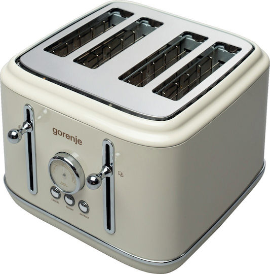 Gorenje T2300clin Toaster 4 Slots 1150W Beige