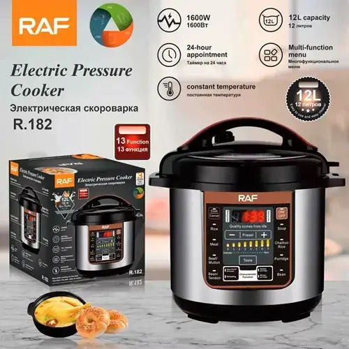 Raf Pizza Maker 1600W cu Capacitate 12lt Argint