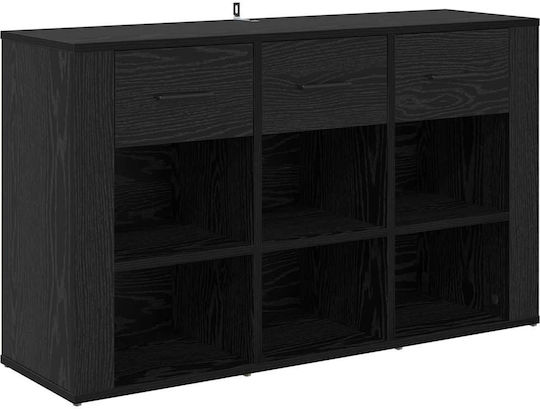 Мебели за съхранение дървен с чекмеджета Black Beech 100x30x59.5см