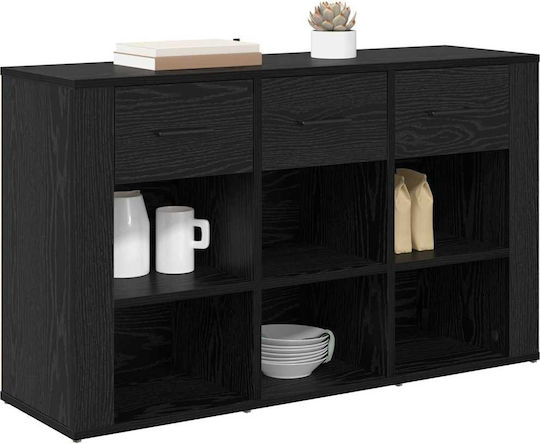 Мебели за съхранение дървен с чекмеджета Black Beech 100x30x59.5см
