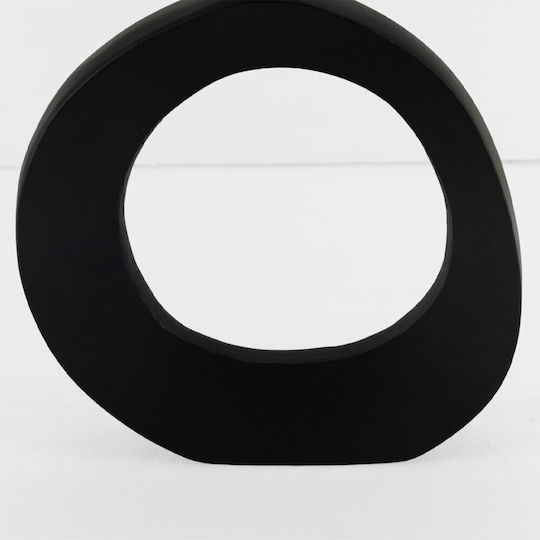 InTheBox Decorative Vase Abstract Circle Black 25.5cm