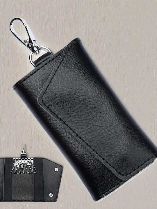 Gp & Max 293 Leder Schlüsselanhänger Schlüsselhalter Schwarz