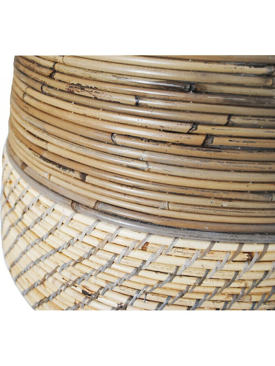 Atmosphera Lombok Coș Decorativ Din Rattan Cu Mânere Bej 39x36cm