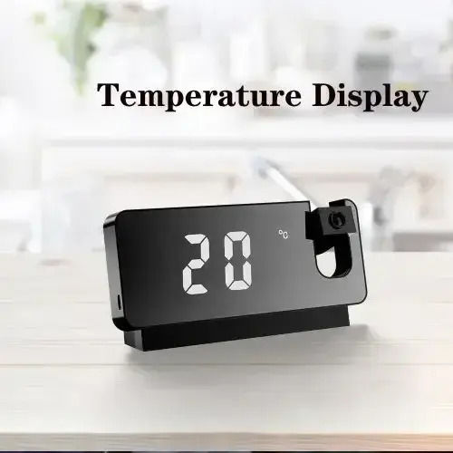 ForHome Tischuhr Digital LED mit Wecker Mehrfarbig GB-23406