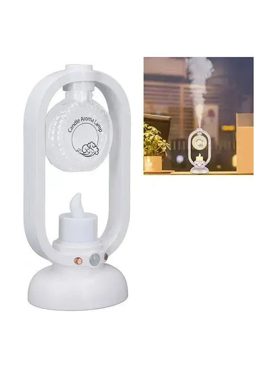 Candle Light Led Συσκευή Αρωματοθεραπείας Λευκή 50ml GET-ZL-5-WHITE-OEM
