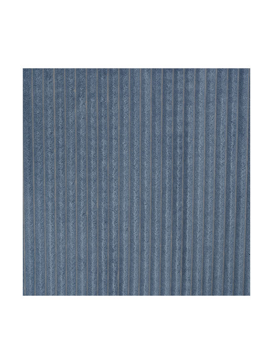 Stool For Living Room Upholstered with Fabric Blue 76x38x38cm