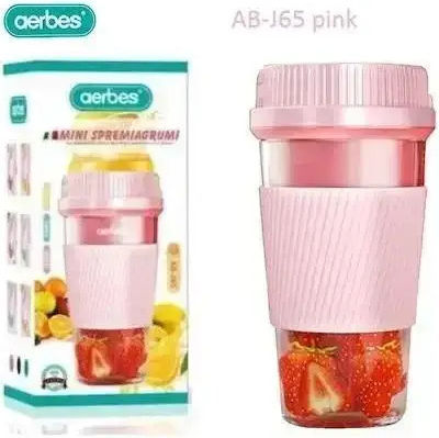 Aerbes AB-J65 Μπλέντερ με Πλαστική Κανάτα 350 ml Ροζ