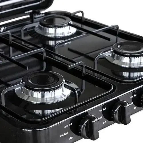 Hoomei Countertop Burner Flüssiggas with 4 Burners Schwarz