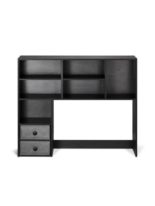 Βιβλιοθήκη Μαύρο 94x25.4x79.2εκ.