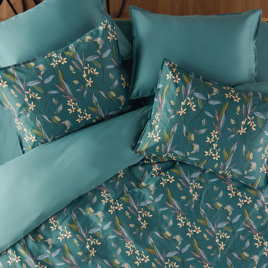 Kentia Gianna Kissenbezug-Set Oxford Green 50x70cm.