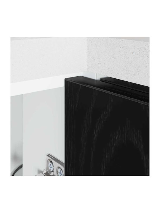 Ъглов Шкаф Окачен Black Oak 86x46x81.5бр