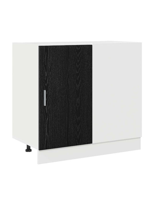 Ъглов Шкаф Окачен Black Oak 86x46x81.5бр