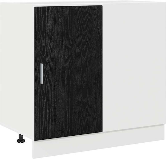 Ъглов Шкаф Окачен Black Oak 86x46x81.5бр