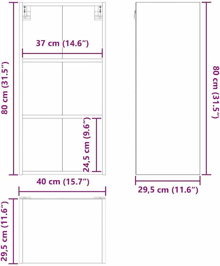 Stejar artizanal 40x29.5x80buc