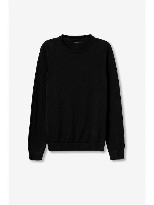 Langarm-Pullover Schwarz