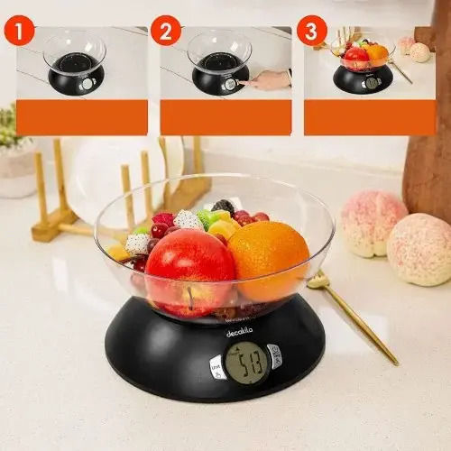 Hoomei Digital Kitchen Scale Up To 5kg Black
