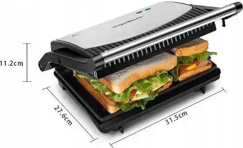 Aigostar Τοστιέρα για 2 Τοστ 800W Inox