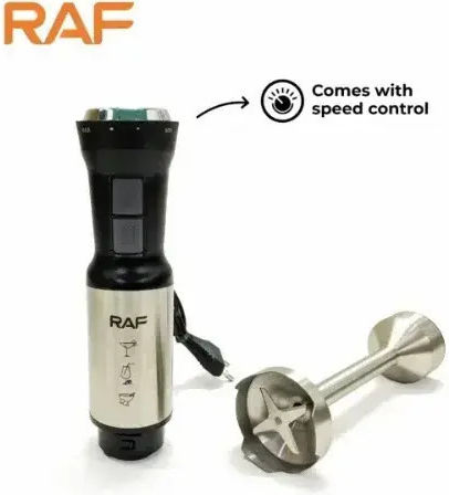 Raf Ραβδομπλέντερ με Ανοξείδωτη Ράβδο 600W Ασημί