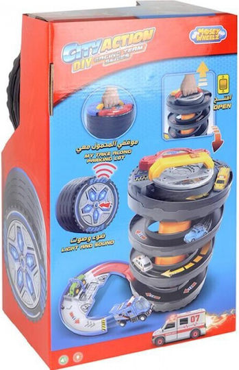 Martin Toys Πάρκινγκ Γκαράζ Ρόδα 8 Μεταλλικά Οχήματα Sk-571sb