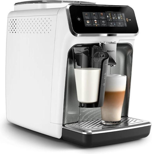 Philips Series 3300 Automatic Espresso Machine 1500W Pressure 15bar for Cappuccino with Grinder Silver