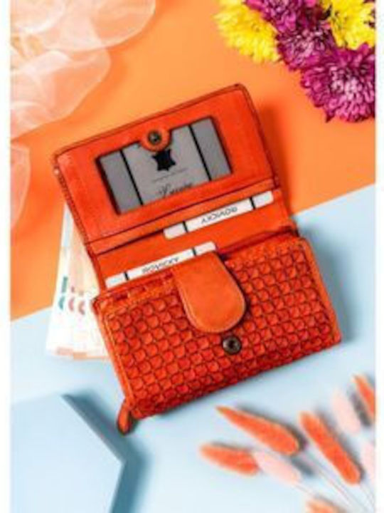 Large Leather Women's Wallet Red
