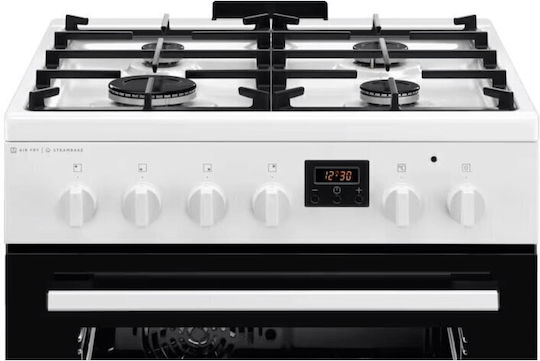 Electrolux Κουζίνα 58lt με Εστίες Υγραερίου Π60εκ. Λευκή
