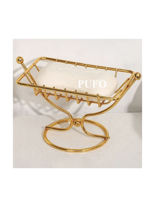 Tabletop Soap Dish Metallic Gold