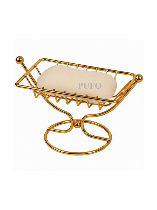Tabletop Soap Dish Metallic Gold
