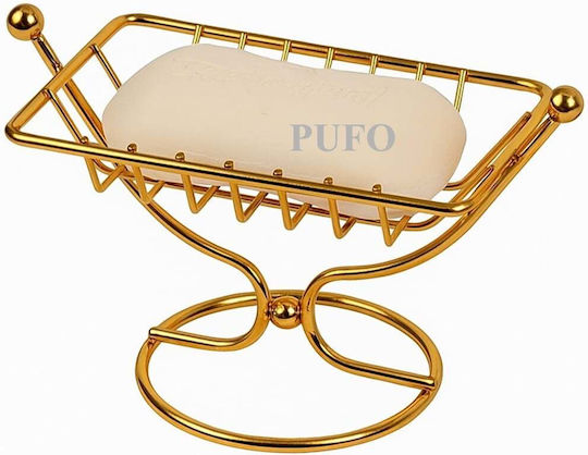 Tabletop Soap Dish Metallic Gold