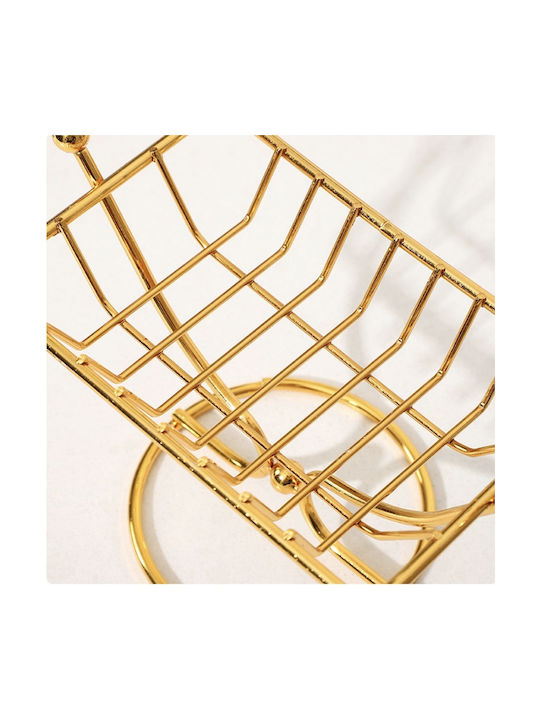 Tabletop Soap Dish Metallic Gold