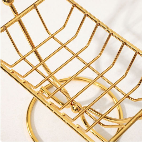 Tabletop Soap Dish Metallic Gold