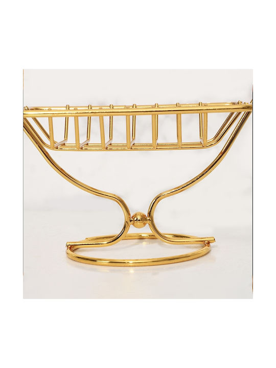 Tabletop Soap Dish Metallic Gold