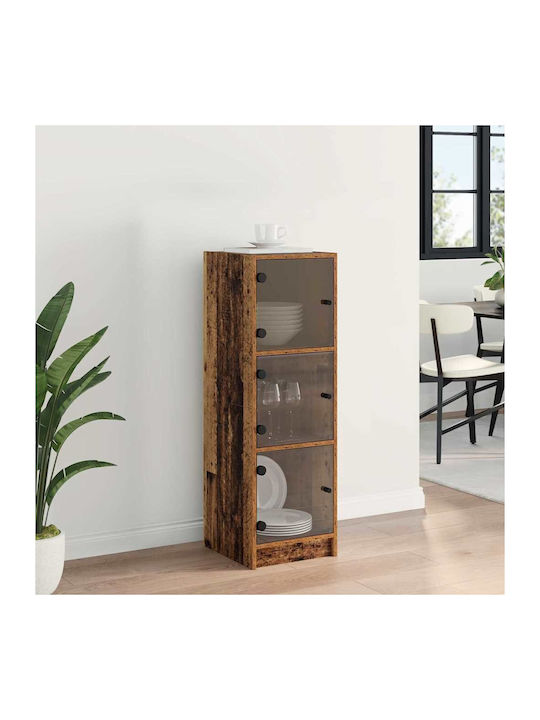 Висулка Витрина за хол от ПДЧ със Стъкло Old Wood 35x37x109см