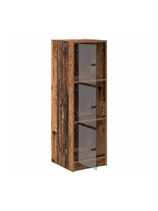 Висулка Витрина за хол от ПДЧ със Стъкло Old Wood 35x37x109см