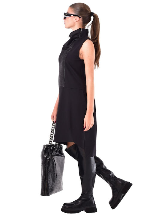 Midi Abendkleid Drapierung Alba