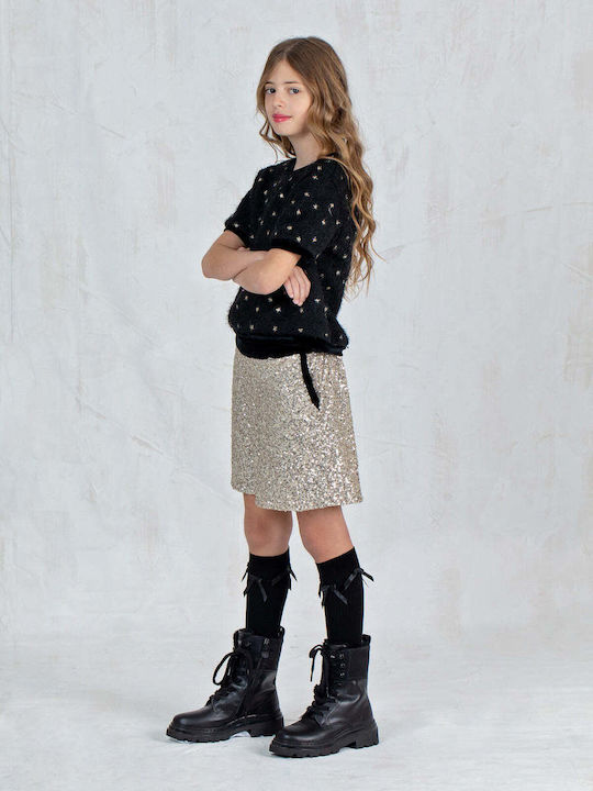 Kids' Shorts/Bermudas Fabric Gold