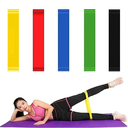 Sportstore Цикъл Гуми за Фитнес Подредба 5 Бр Многоцветни 0.5м