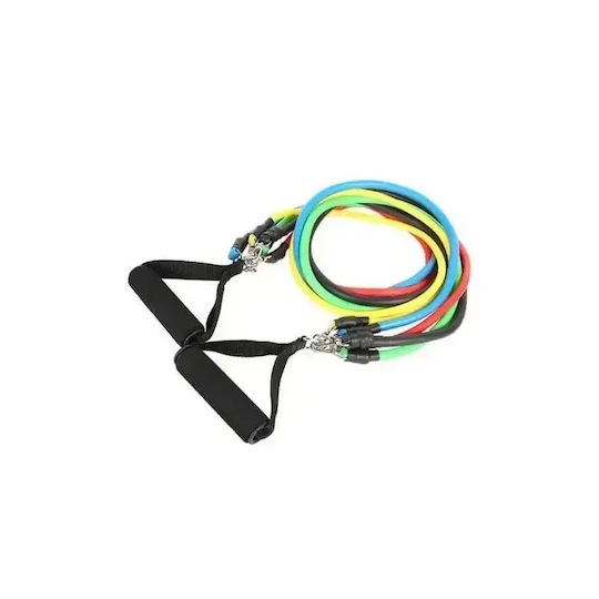 Xonix Gymtube Гуми За Фитнес с Дръжки Подредба 5 Бр Многоцветни 1.26m