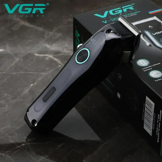 VGR Επαγγελματική Κουρευτική Μηχανή Μαύρη V-969