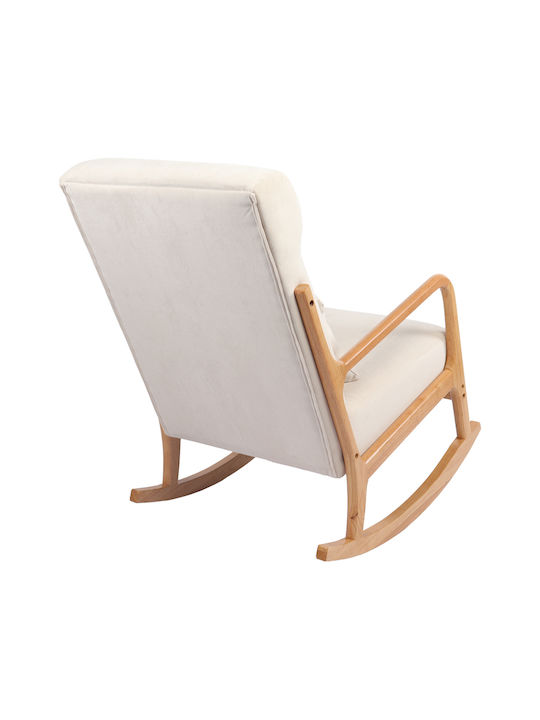 Edeldy Schaukelstuhl Cream 102x66x99cm