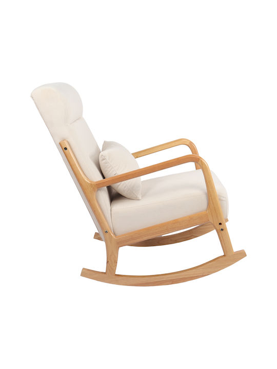 Edeldy Schaukelstuhl Cream 102x66x99cm