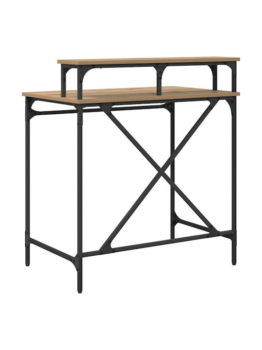 Computer Büro Artisan Holz Artisan Oak mit Metallbeinen 80x50x90cm