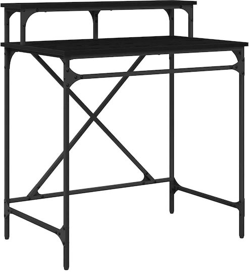 Computer Büro Holz Black Beech mit Metallbeinen 80x50x90cm