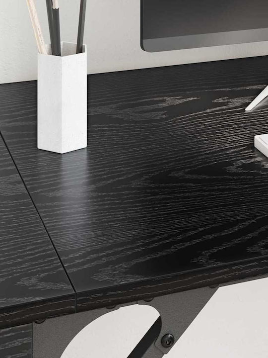 Computer Büro Holz Black Beech 131x48x75cm