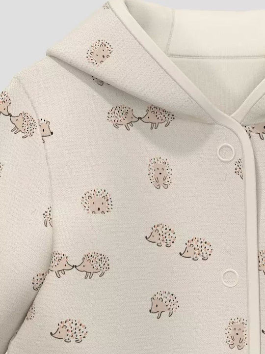Kids Sweatshirt Cardigan Ecru