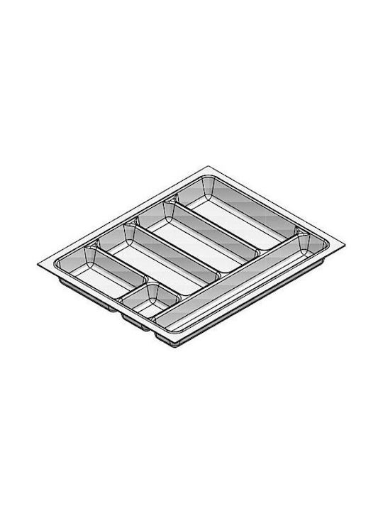 Agoform Tăvi Pentru Tacâmuri De Sertar Din Plastic 29x48cm Albă