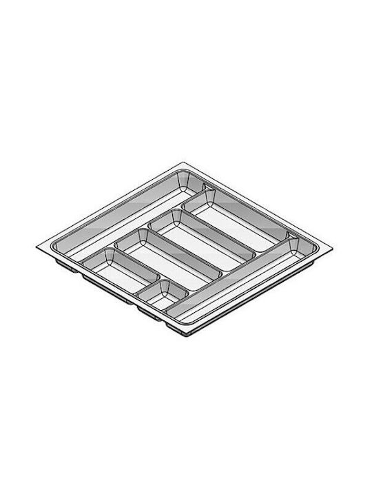 Agoform Tăvi Pentru Tacâmuri De Sertar Din Plastic 29x48cm Albă
