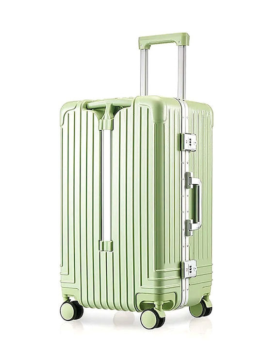 Kinder Reisekoffer Ride-on Handgepäck 20" Sitz Kind 36x27x55cm Abs+pc Aluminiumrahmen 8 Räder Spinner 360° Grün