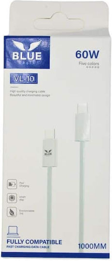 Blue Eagle Vl-10 Fast Charging Data Cable 60w Type C Type C Turquoise